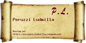 Peruzzi Ludmilla névjegykártya